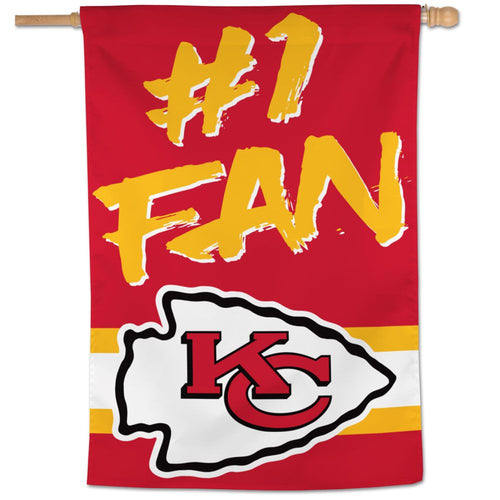Kansas City Chiefs #1 Fan Vertical Flag - 28