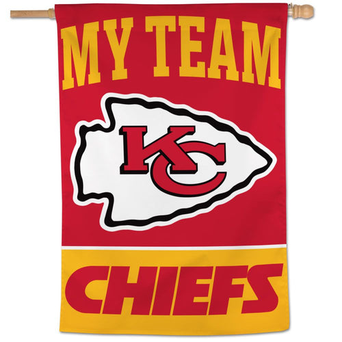 Kansas City Chiefs My Team Vertical Flag - 28