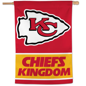 Kansas City Chiefs Kingdom Vertical Flag - 28"x40"