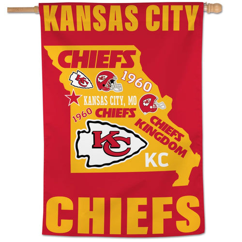 Kansas City Chiefs State Vertical Flag - 28