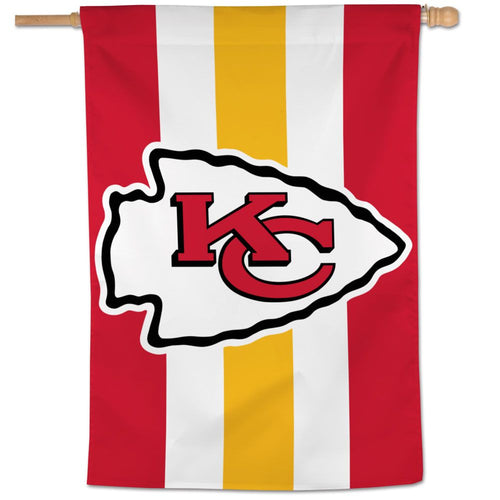 Kansas City Chiefs Stripes Vertical Flag - 28
