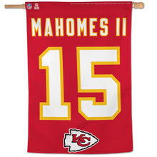 Patrick Mahomes II Kansas City Chiefs #15 Vertical Flag - 28"x40"