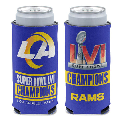 Los Angeles Rams Super Bowl LVI Champions 12oz. Slim Can Cooler