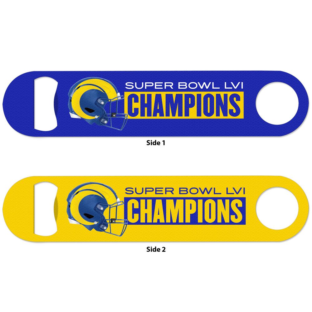 Los Angeles Rams Super Bowl LVI Champions 2-Sided Metal Bottle Opener
