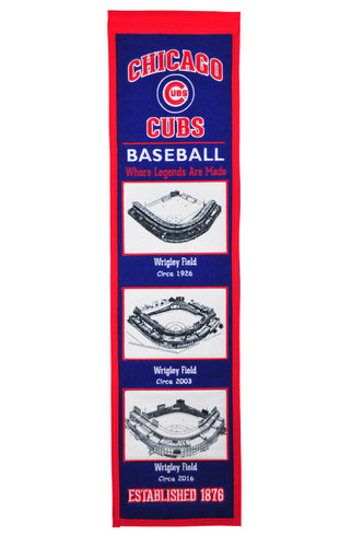chicago cubs wrigley field transformation heritage banner