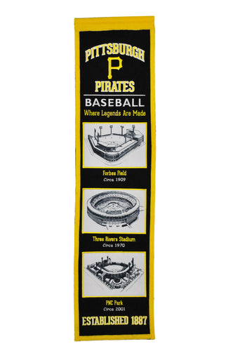 Pittsburgh Pirates Stadium Evolution Heritage Banner - 8