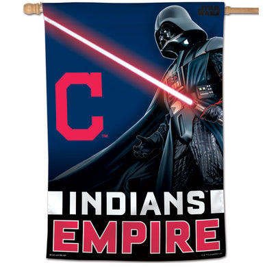 Cleveland Indians Star Wars Darth Vader Vertical Flag - 28