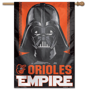 Baltimore Orioles Star Wars Darth Vader Vertical Flag - 28"x40"                                                   