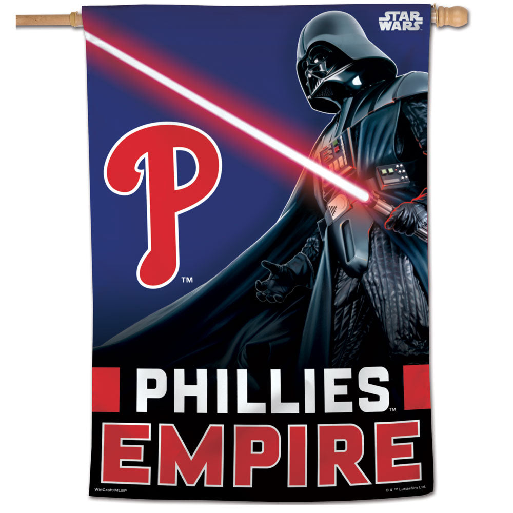 Philadelphia Phillies Darth Vader Vertical Flag - 28