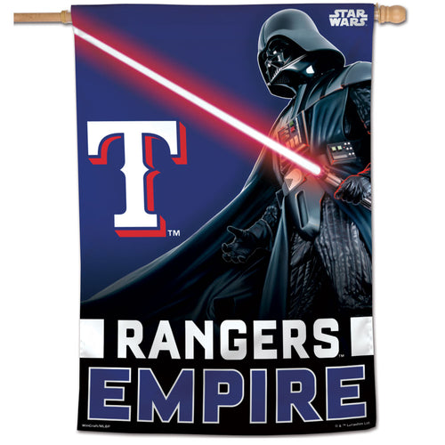 Texas Rangers Star Wars Darth Vader Vertical Flag - 28