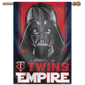 Minnesota Twins  Star Wars Darth Vader Vertical Flag - 28"x40"                                           