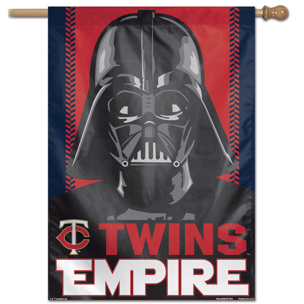Minnesota Twins  Star Wars Darth Vader Vertical Flag - 28