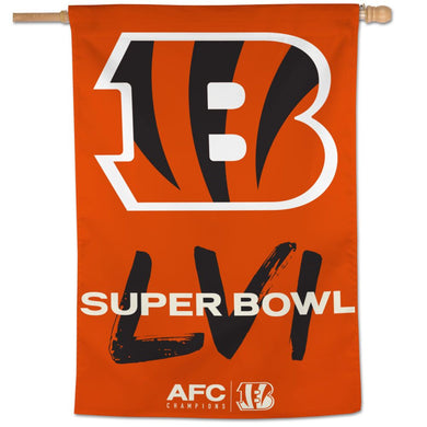 Cincinnati Bengals 2021 AFC Champions  Vertical Flag - 28