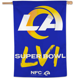 Los Angeles Rams 2021 NFC Champions Vertical Flag - 28"x40"