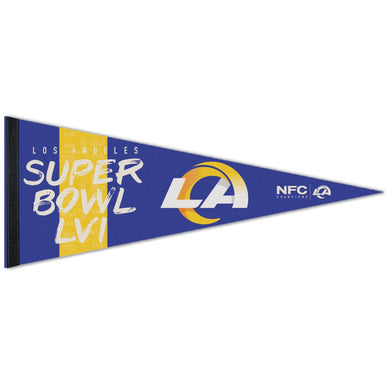 Los Angeles Rams 2021 NFC Champions Super Bowl LVI Premium Pennant