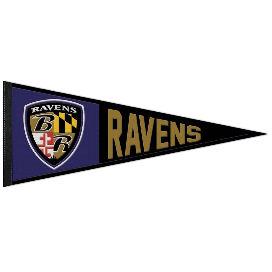 Baltimore Ravens Throwback Logo Wool Pennant - 13