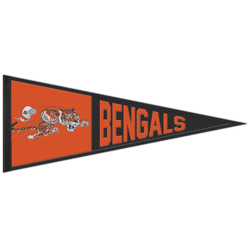 Cincinnati Bengals Throwback Logo Wool Pennant - 13