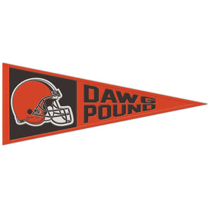 Cleveland Browns Wool Pennant - 13"x32" Dawg Pound !
