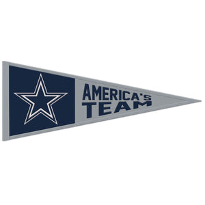 Dallas Cowboys Wool Pennant - 13"x32" America's Team