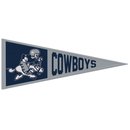 Dallas Cowboys Throwback Logo Wool Pennant - 13