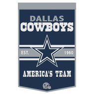 Dallas Cowboys America's Team Wool Banners - 24"x38"