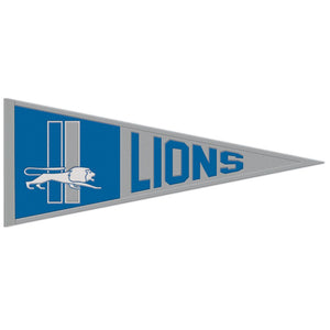 Detroit Lions Retro Logo Wool Pennant - 13"x32"