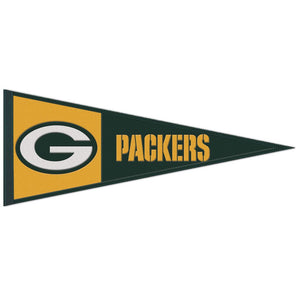 Green Bay Packers Wool Pennant - 13"x32"