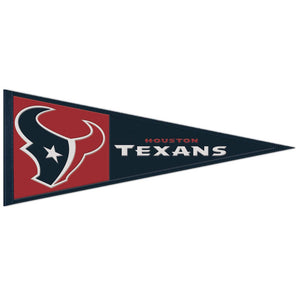 Houston Texans Wool Pennant - 13"x32"