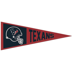 Houston Texans Retro Logo Wool Pennant - 13"x32"