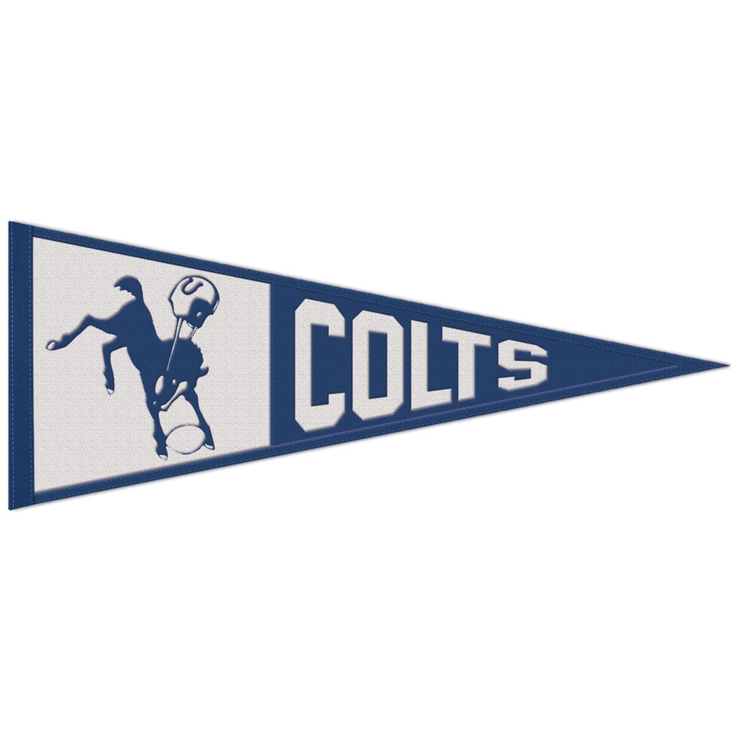 Indianapolis Colts Throwback Logo Wool Pennant - 13