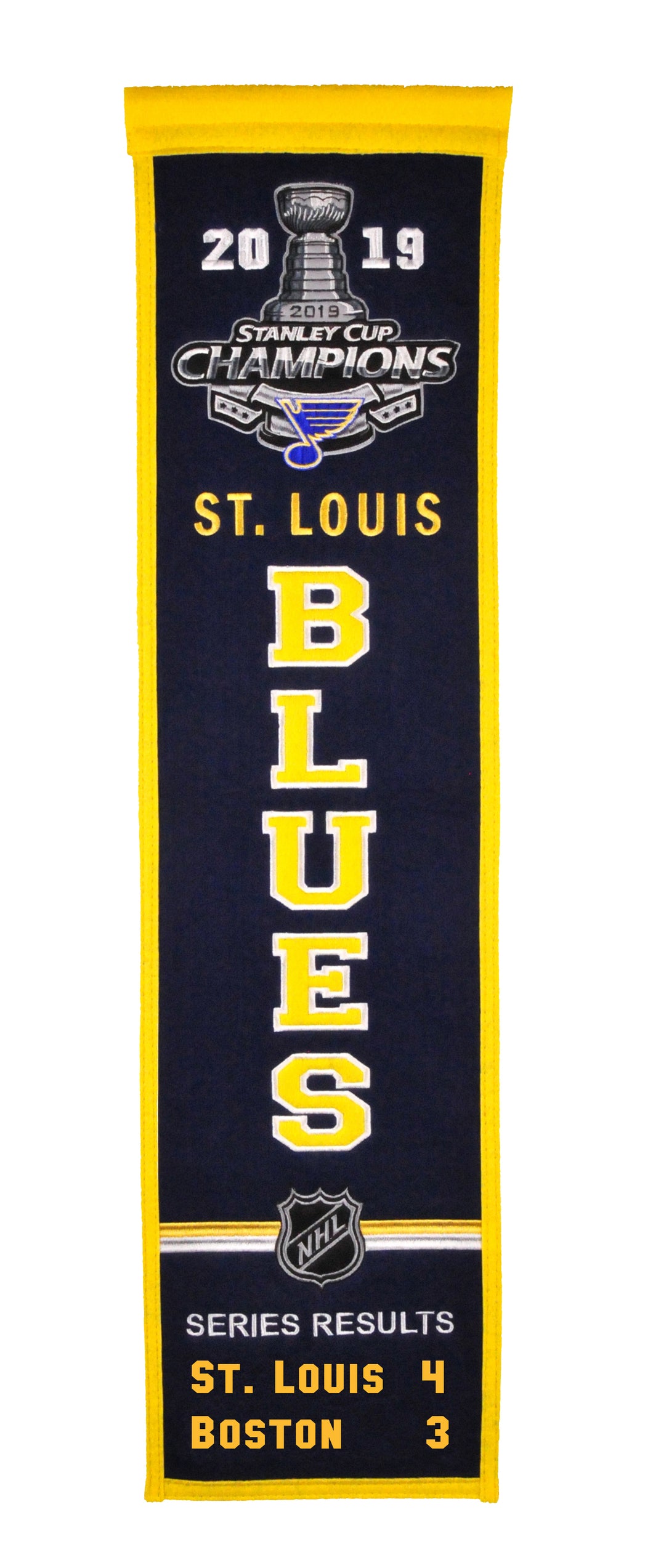 NHL St. Louis Blues 2019 Stanley Cup Champions Heritage Banner Multi