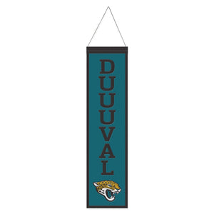 Jacksonville Jaguars Wool Banner - 8"x32" DUUUVAL