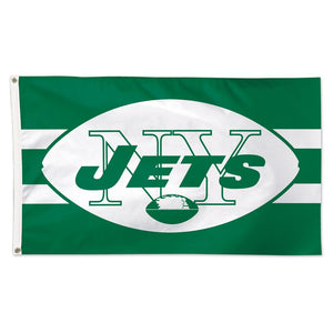 New York Jets Retro Logo Deluxe Flag - 3'x5'