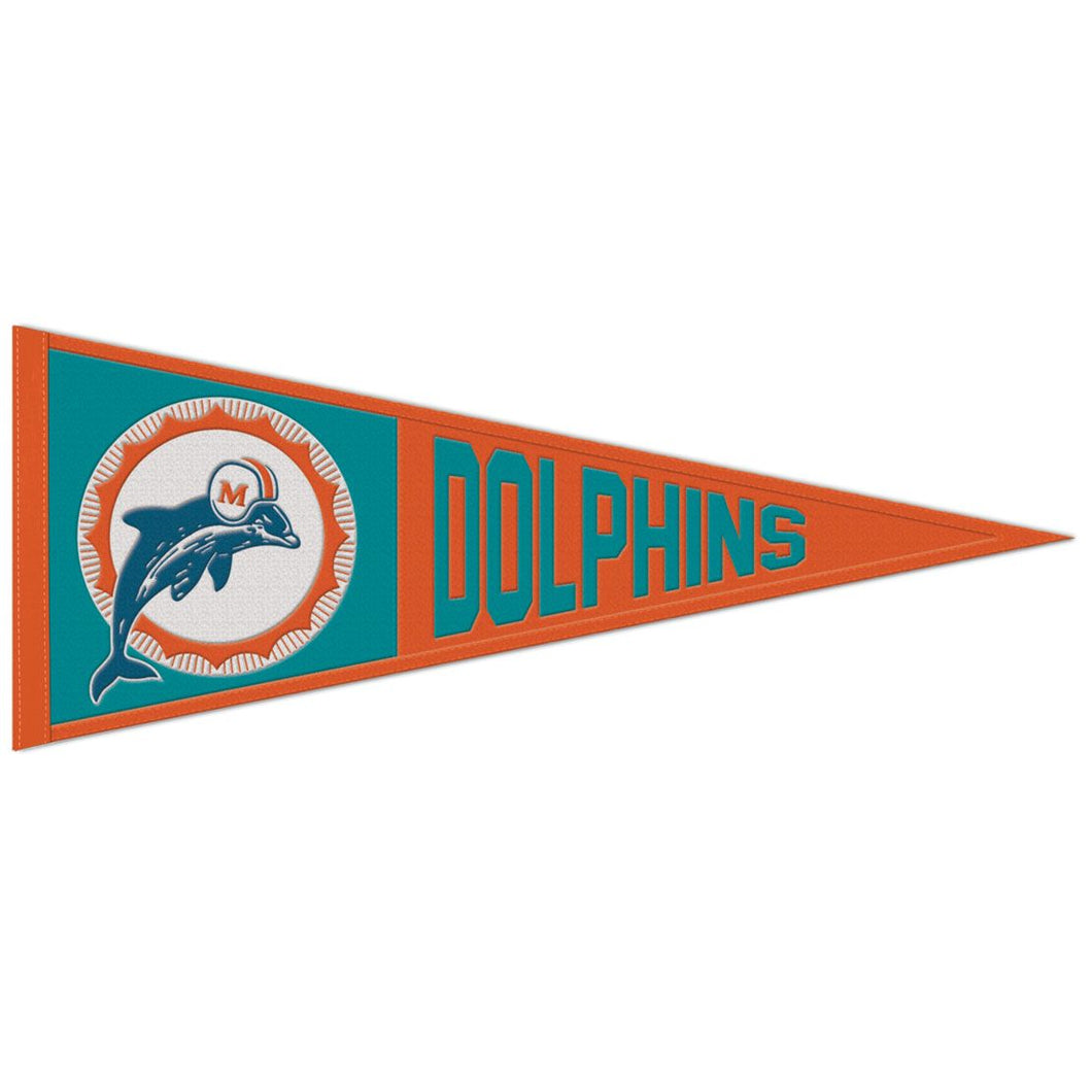 Miami Dolphins Retro Logo Wool Pennant - 13