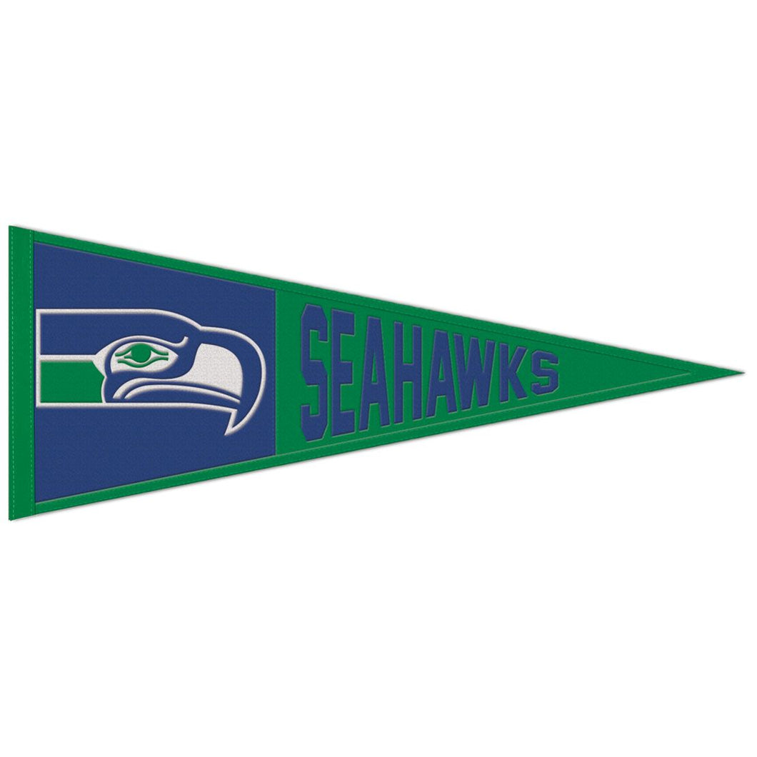 Seattle Seahawks Retro Logo Wool Pennant - 13