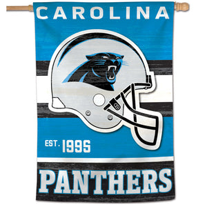 Carolina Panthers Retro  Vertical Flag - 28"x40"          