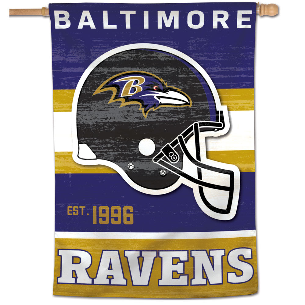 Baltimore Ravens Retro Vertical Flag - 28