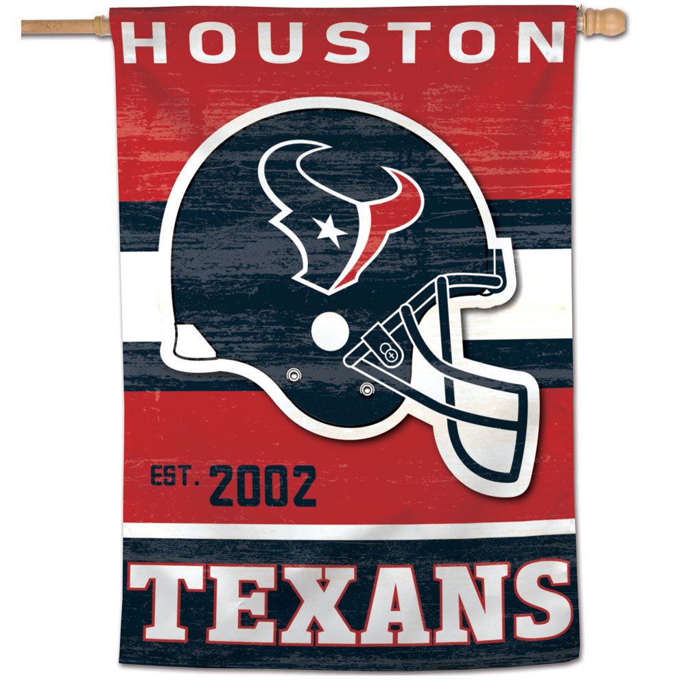 Houston Texans Retro Vertical Flag - 28