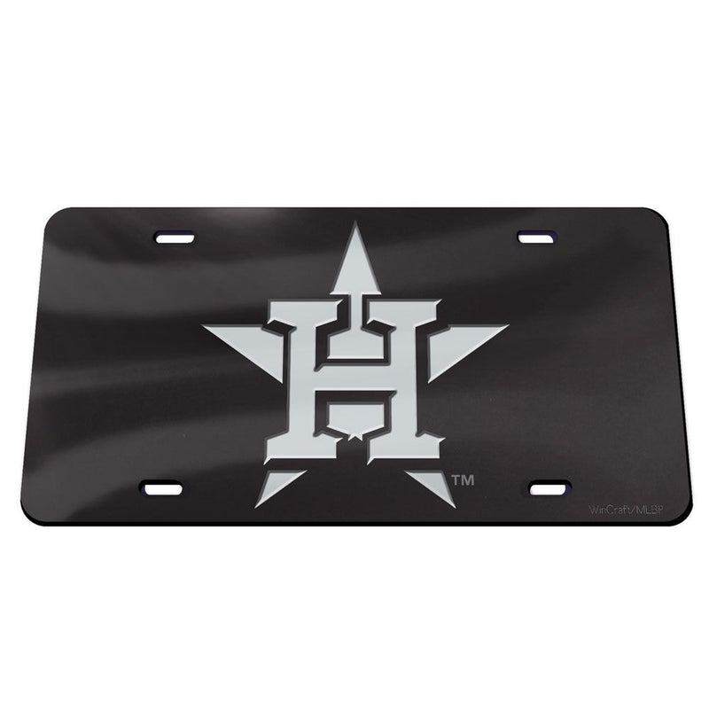 Houston Astros Retro Logo Chrome Acrylic License Plate – Sports Fanz