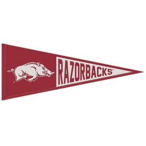 Arkansas Razorbacks Wool Pennant - 13"x32"