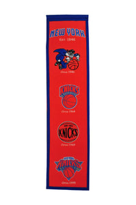 New York Knicks Heritage Wool Banner 8"x32"