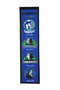Minnesota Timberwolves Wool Banner 8"x32"