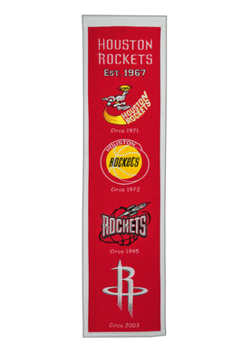 Houston Rockets Heritage Wool Banner 8