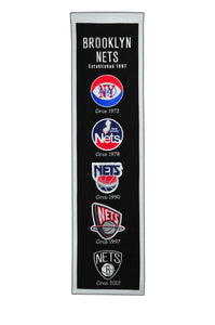 Brooklyn Nets Heritage Wool Banner 8"x32"