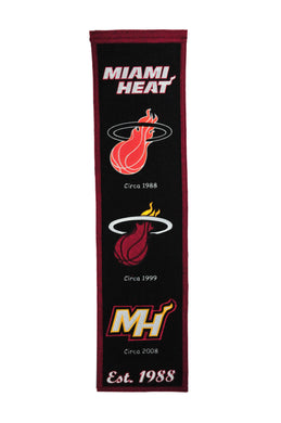 Miami Heat Heritage Wool Banner 8