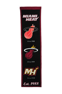 Miami Heat Heritage Wool Banner 8"x32"