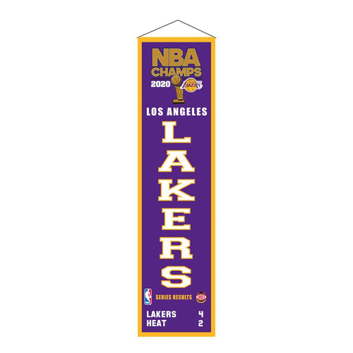 Los Angeles Lakers 2020 NBA Champions Heritage Banner