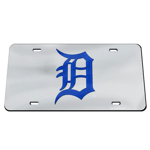 Detroit Tigers Chrome Acrylic License Plate
