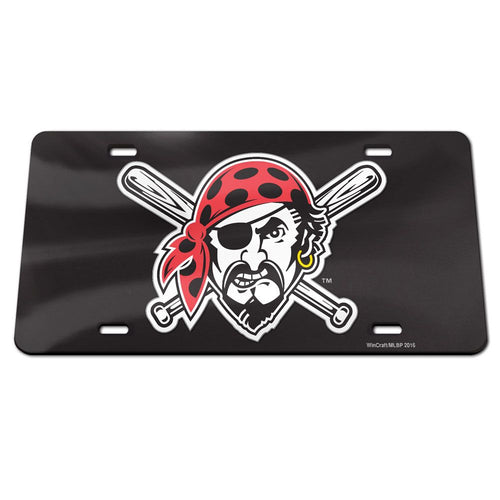 Pittsburgh Pirates Full Color Plastic License Plate Frame-Raise The Jolly  Roger