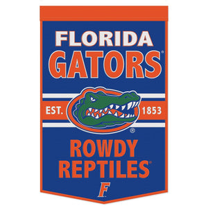 Florida Gators Wool Banner - 24"x38" ROWDY REPTILES